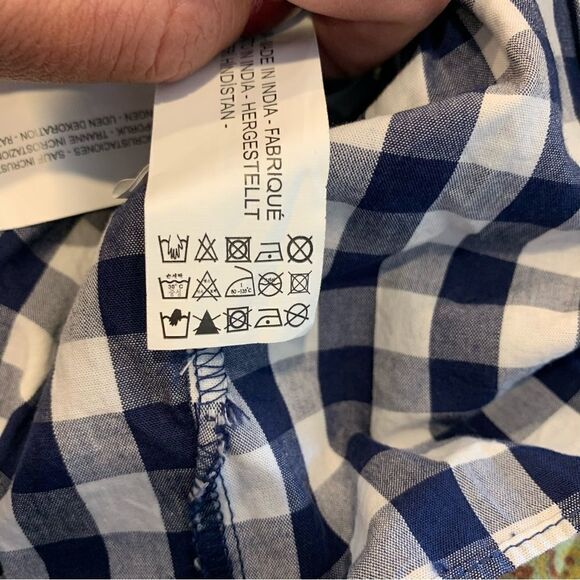 Zara Woman Gingham Wrap Skirt Embroidered Bird NWT Size XS - Picture 13 of 15